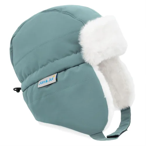 Vista 31 de JAN & JUL Gorro de invierno impermeable para bebés y niños Oso
