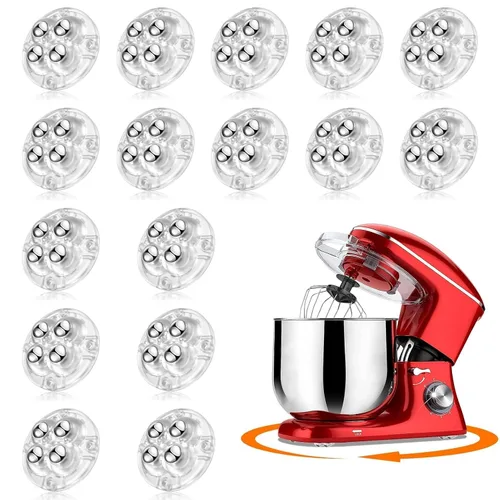 Vista 17 de TRVL FIELDER Ruedas giratorias autoadhesivas – Rueda universal giratoria de 360°, rodamiento de transferencia de bolas mini para pequeños