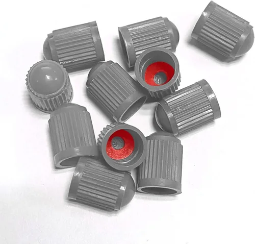 Vista 5 de 30 tapas de válvula de neumático, tapas de aire de plástico a prueba de polvo para neumáticos de automóvil, cubiertas herméticas de vástago