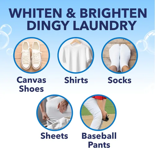 Vista 11 de OxiClean White Revive Blanqueador de ropa y quitamanchas Power Paks, 24