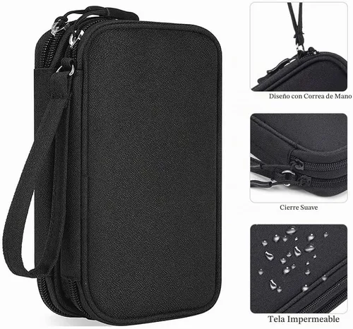 Vista 6 de Bolsa organizadora de accesorios de electrónica, portátil Tech Gear Accesorios para teléfono Bolsa de viaje de almacenamiento para cargador Cables
