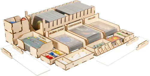 Vista 5 de The Broken Token Mejora de caja (carcasa de caja + bandejas de azulejos) compatible con Terraforming Mars