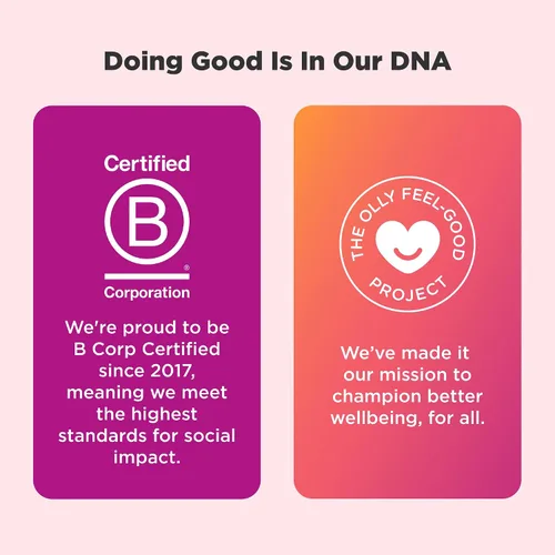 Vista 5 de OLLY Gomita de tez impecable, soporte para una piel clara y saludable, vitaminas E, A, zinc, suplemento masticable, sabor bayas, 50 piezas