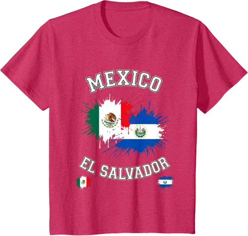 Vista 53 de Camiseta de recuerdo de la bandera vintage de El Salvador de México