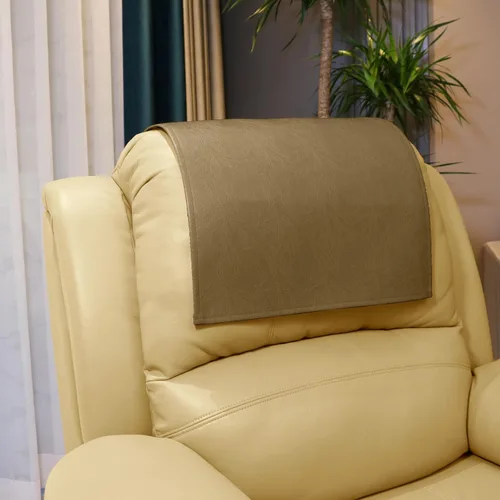Vista 18 de Funda Antideslizante para Reposacabezas de Fundas de Muebles, Protector de Reposacabezas de Piel Sintética para Silla Reclinable, Funda Protectora