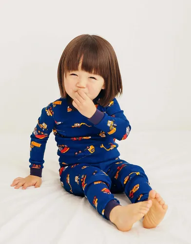 Vista 4 de VAENAIT BABY Toddler Kids Boys Girls 100% Cotton Jaws Truck Dino Snug fit Sleepwear Pajama Pjs Set