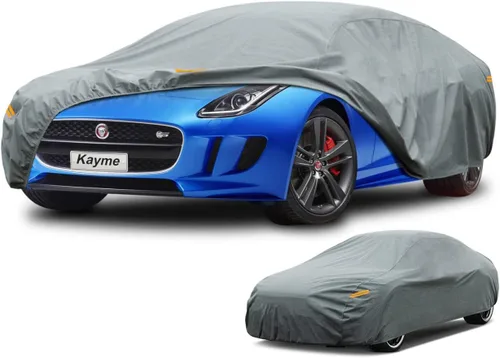 Vista 72 de Kayme Funda de Coche de Servicio Pesado Impermeable para Todo Tipo de Clima, Ajuste Personalizado para Tesla Model S, Cubierta Exterior Completa