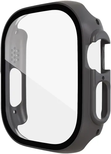 Vista 8 de Protector de pantalla de PC para Apple Watch Ultra de 1.929 in Smartwatch Glass+case Bumper Cubierta Templada para Iwatch Series 8 Ultra Accesorios