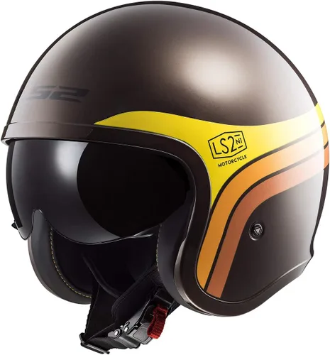 Vista 3 de Casco de moto de cara abierta Spitfire de LS2