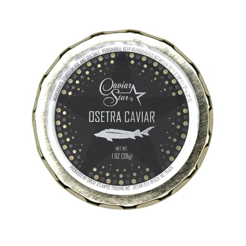 Vista 9 de Caviar Osetra Premium – Huevas de esturión ruso ámbar con sabor cremoso a nuez (1 onza (0.99 oz))