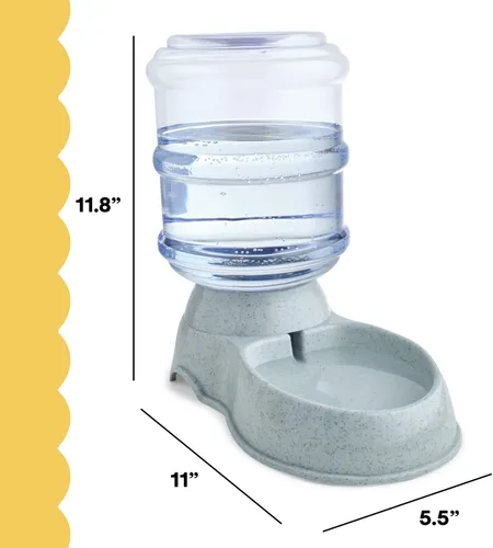 Vista 3 de NOA Dispensador automático de agua para mascotas Alimentador por gravedad para gatos y perros, estación dispensadora de riego, estación de agua
