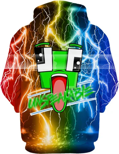 Vista 2 de Boys And Girls Casual 3d Printed Game Pullover Sweatshirt Teen Fashion Hoodie Sports Tops