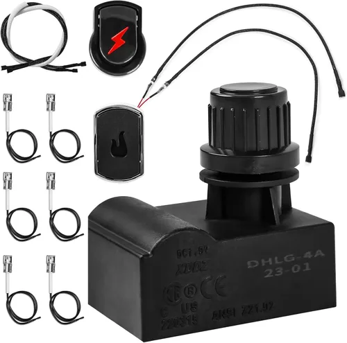 Vista 12 de Uniflasy - Kit de encendido de parrilla con botón de 2 salidas compatible con Char-Broil para Charbroil Advantage 463240015, 463344116