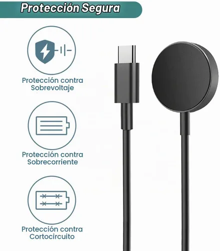Vista 5 de Cargador para Samsung Watch - Galaxy Watch 8/7/6/5/4/3/Active 2/Ultra