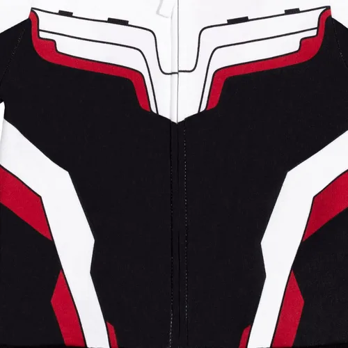 Vista 5 de Marvel Avengers Spider-Man Hulk Captain America - Sudadera con capucha con cremallera para niños pequeños a niños grandes