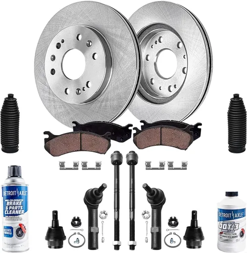 Vista 68 de Detroit Axle - Rotores de freno para Nissan NV2500 NV3500 NV1500 NV1500 2012-2021, repuesto de rotores de freno de disco: rotor delantero de 14.17