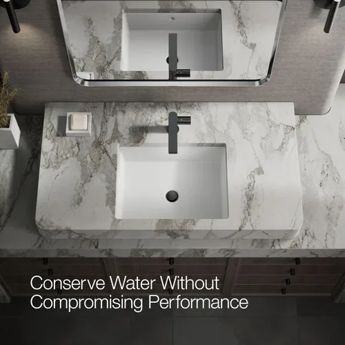 Vista 11 de Kohler 73050-7-BL Composed Grifo de lavabo de baño con mango cilíndrico, 1.2 gpm, negro mate