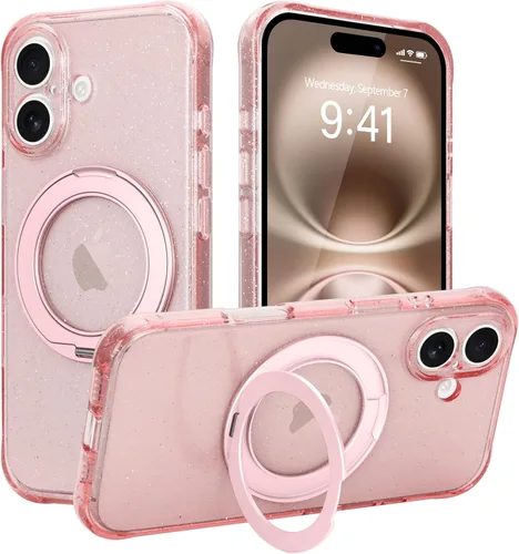 Vista 26 de Funda para iPhone 16 Pro Max, compatible con Magsafe, color negro