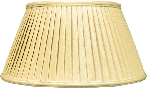 Vista 2 de Royal Designs Royal Designs - Pantalla básica de 6 salidas, campana festoneada, oro antiguo, 9.5 x 15 x 8 pulgadas