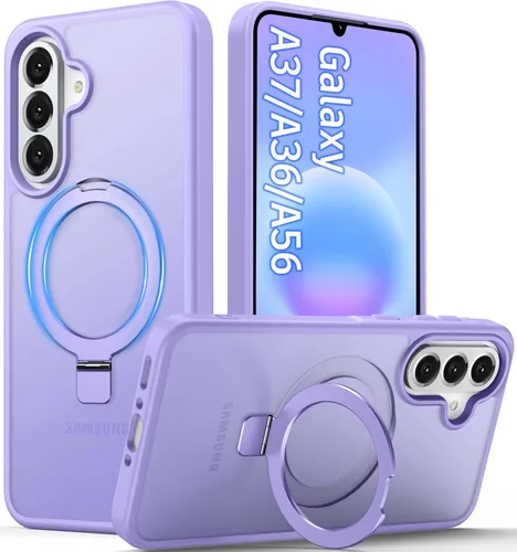 Vista 67 de Oterkin Funda para Google Pixel 10a con soporte magnético de giro de 360° [compatible con MagSafe] [antideslizante] [15 pies] a prueba de golpes
