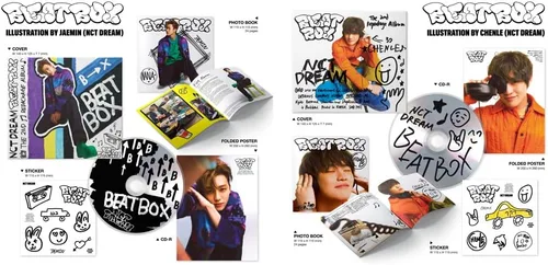 Vista 4 de dreamus NCT Dream el segundo álbum de reenvasado Beat Box versión Digipack + Póster plegado. (portada aleatoria)