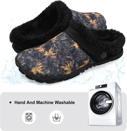 Vista 4 de Besroad - Pantuflas mullidas para mujer y hombre, esponjosas, cómodas, de espuma viscoelástica, para dormitorio