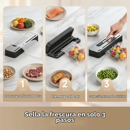 Vista 5 de DREAME Sellador al vacío de alimentos VS20, sellador compacto de 65 kPa, 5