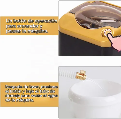 Vista 3 de Mini lavadora portátil plegable - Oro, combo de lavadora plegable para ropa de bebé, ropa interior o artículos pequeños, opción de regalo
