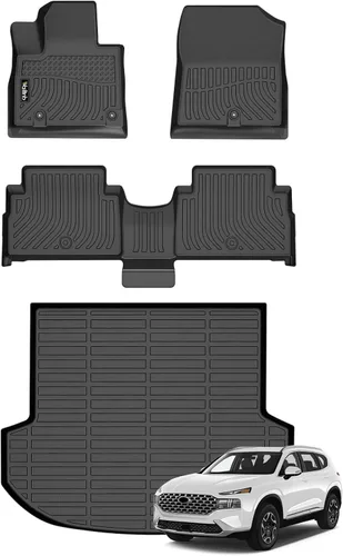Vista 116 de Tapetes de piso para todo clima y forro de carga con respaldo para Chevrolet Suburban de 7 asientos 2021-2025 / GMC Yukon XL de 7 asientos