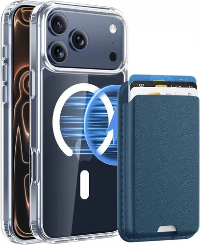 Vista 30 de Funda magnética para iPhone 12 Pro Max, cartera magnética desmontable con soporte para tarjetas, [compatible con MagSafe] grado militar, a prueba