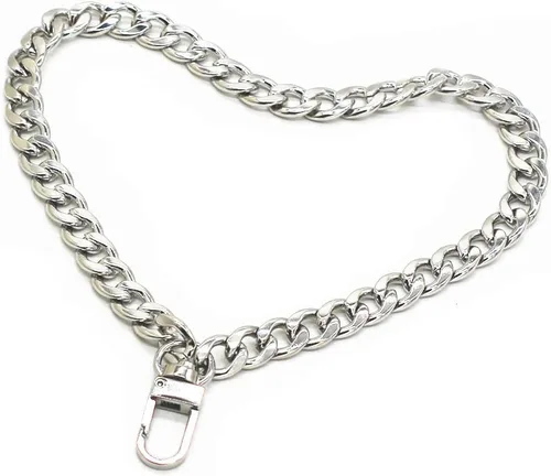 Vista 6 de WEICHUAN Cadena plana de hierro DIY de 8" - Correa de muñeca Cadena de muñeca Correas de bolso Cadenas de bolso Accesorios (Bronce) Correa