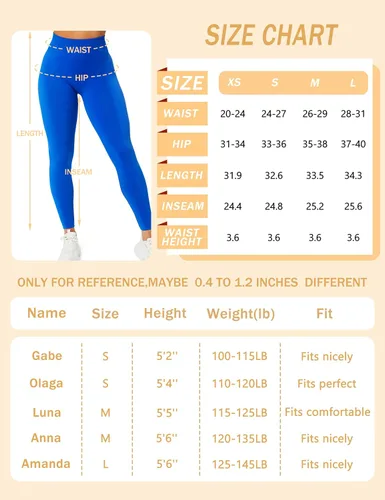 Vista 6 de BAYDI Leggings de entrenamiento para mujer, sin costuras, mallas de levantamiento de glúteos, cintura alta, pantalones de yoga para gimnasio