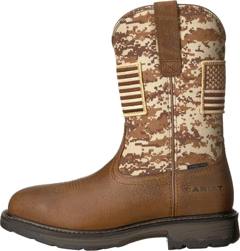Vista 8 de Ariat Workhog Patriot - Botas de trabajo con punta de acero para hombre