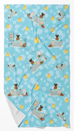 Vista 29 de Caroline's Treasures WDK5738BTLG Airedale - Toalla de baño grande para bañera