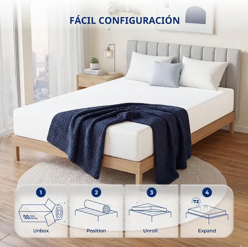 Vista 8 de Neo Sleep Twin - Alivio de presión de colchón de espuma viscoelástica