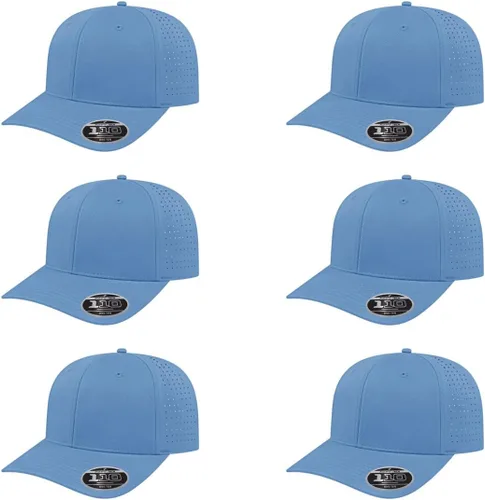 Vista 41 de Cap America i8533 Flexfit 110 Gorra Snapback Perforada de Rendimiento de Perfil Medio de 6 Paneles con Protección UV y Snapback Ajustable
