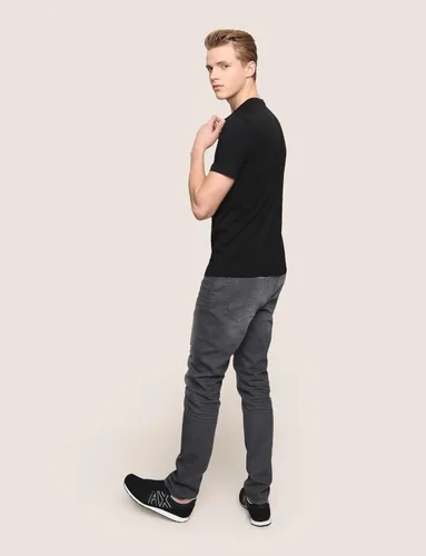 Vista 10 de AX Armani Exchange - Camiseta con logotipo de cuello redondo para hombre