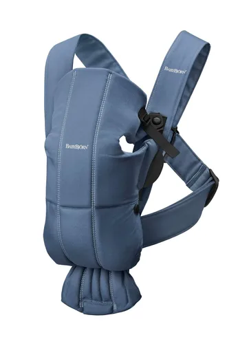 Vista 12 de BabyBjörn Portabebés Mini, gris claro, jersey 3D Portabebés (7-25 libras), ergonómico, fácil de usar