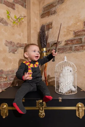 Vista 2 de Harry Potter Paquete de 2 overoles con cremallera para bebé recién nacido a bebé