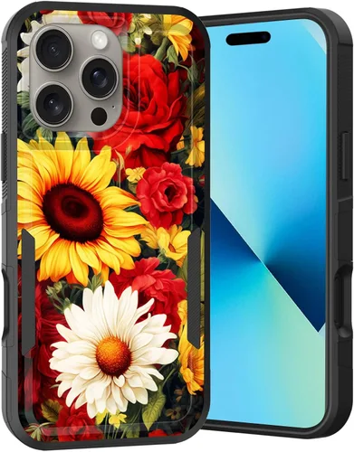 Vista 228 de Funda para iPhone Air, doble capa híbrida resistente resistente a prueba de golpes de policarbonato duro + funda protectora de silicona suave