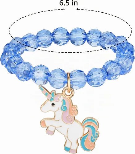 Vista 2 de Hicarer - 9 pulseras de unicornio para niñas, adolescentes, niños