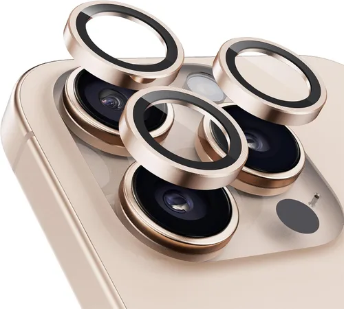 Vista 22 de UARMOR - Protector de lente de cámara compatible con iPhone 17, 16 y 16 Plus: vidrio templado 9H y cubierta de aluminio, transparente HD, kit
