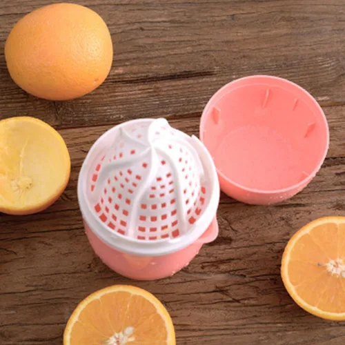 Vista 8 de 2 Pcs Manual Fruit Juicer Portable Orange Lemon Squeezer Non-electric Handheld Citrus Press for Household Use Easy to Clean Safe Kitchen Tool Random