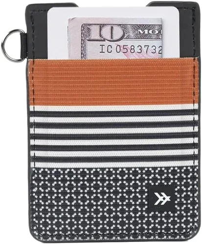 Vista 20 de Thread Wallets Cartera minimalista ultra delgada para tarjetas, Negro, Talla única, Casual