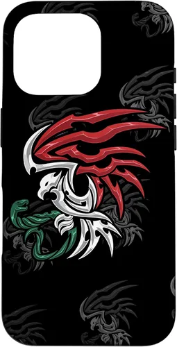 Vista 20 de Bandera de México - Funda estilo tribal del escudo de armas mexicano para iPhone 17