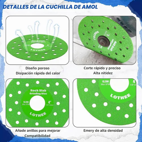 Vista 4 de Lothee Herramienta de chaflán de azulejos de 45 grados, soporte de amoladora angular para herramientas de corte de chaflán de azulejos de 45°