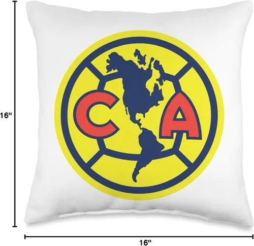 Vista 4 de Club America Almohada de 16 x 16 pulgadas, multicolor