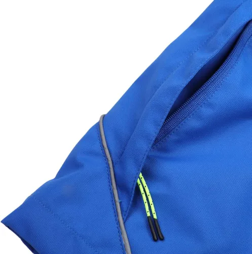 Vista 4 de Chaqueta impermeable con capucha para niños y niñas, rompevientos ligera e impermeable para niños