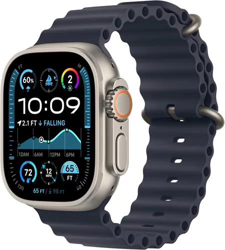 Vista 15 de Apple Watch Ultra 2 [GPS + Celular 49mm] - Caja de titanio negro con correa negra Trail Loop, S/M (Renovado)