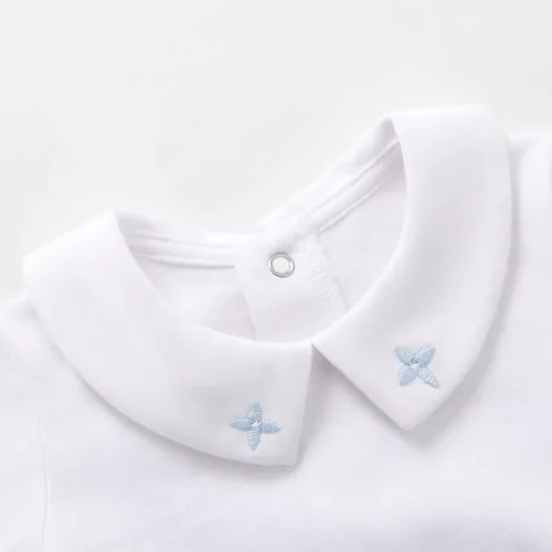 Vista 3 de pureborn Mameluco de algodón súper suave para bebés y niñas de 0 a 24 meses